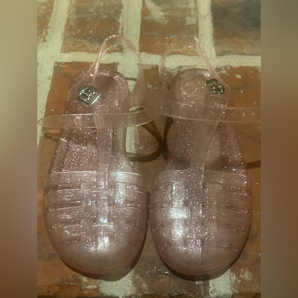 GAP Kids Pink Glitter Sandals
